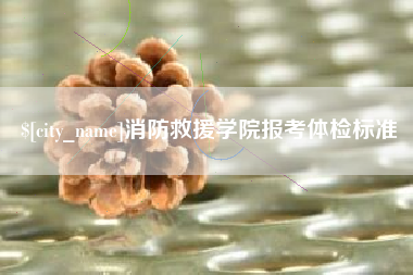 图木舒克消防救援学院报考体检标准