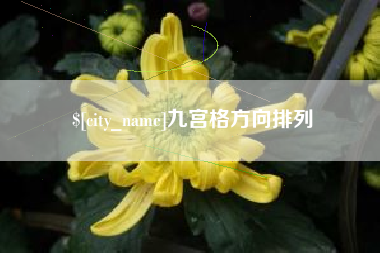 图木舒克九宫格方向排列