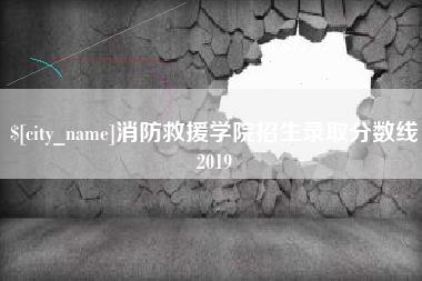 图木舒克消防救援学院招生录取分数线2019