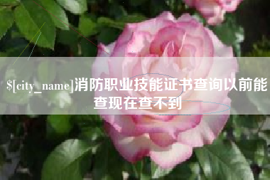 图木舒克消防职业技能证书查询以前能查现在查不到