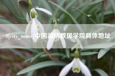 图木舒克中国消防救援学院具体地址