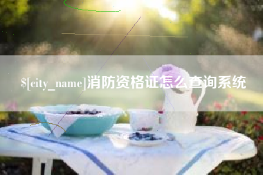 图木舒克消防资格证怎么查询系统