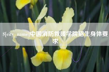 图木舒克中国消防救援学院招生身体要求
