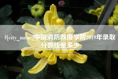 图木舒克中国消防救援学院2019年录取分数线是多少