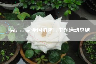 图木舒克全国消防日主题活动总结