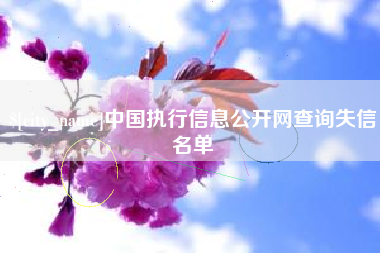 图木舒克中国执行信息公开网查询失信名单