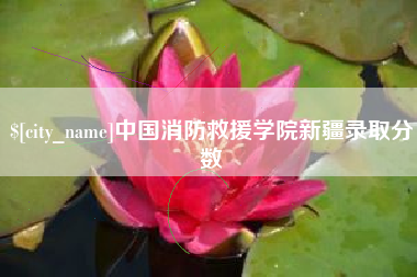 图木舒克中国消防救援学院新疆录取分数