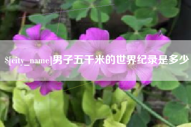 图木舒克男子五千米的世界纪录是多少