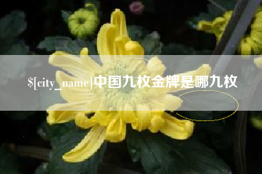 图木舒克中国九枚金牌是哪九枚