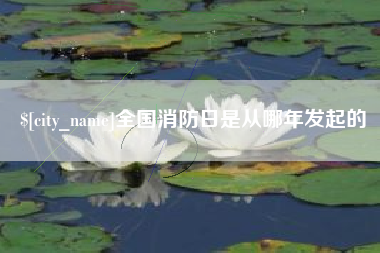 图木舒克全国消防日是从哪年发起的