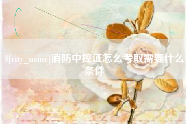 图木舒克消防中控证怎么考取需要什么条件