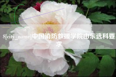 图木舒克中国消防救援学院山东选科要求
