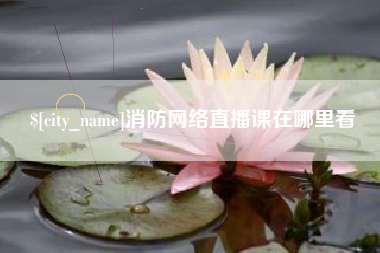 图木舒克消防网络直播课在哪里看