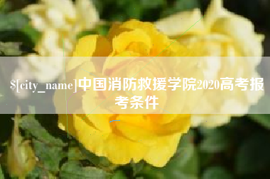 图木舒克中国消防救援学院2020高考报考条件
