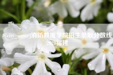 图木舒克消防救援学院招生录取分数线2020福建