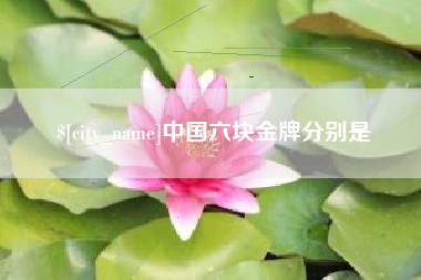 图木舒克中国六块金牌分别是